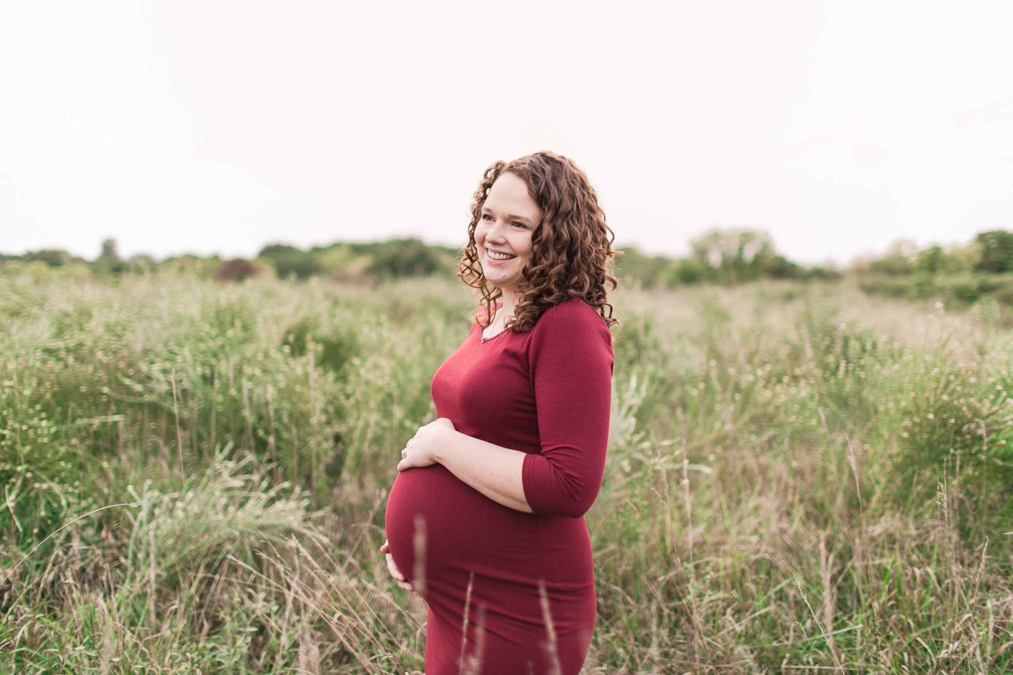 Kansas City Maternity Photographer Alissa Bird Portraits Field & Lake Session